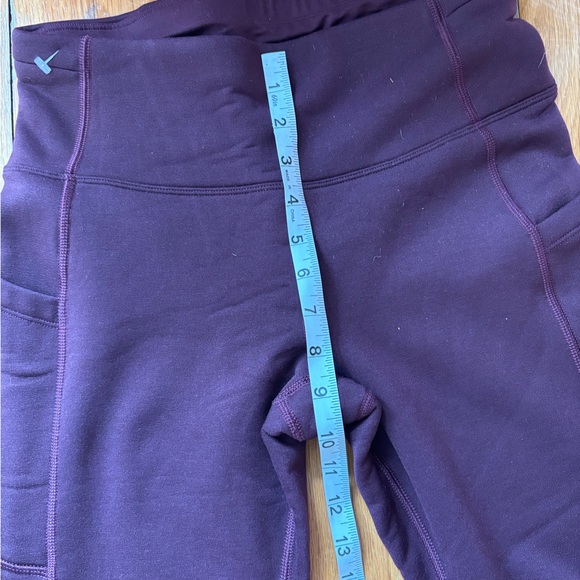 Athleta Altitude Pant Polartec Stretch  Spiced Cabernet Pocket Sz  small - Picture 7 of 8